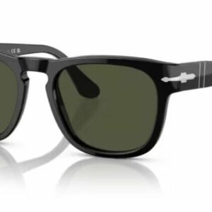 Persol 0PO3333S Elio 95/31 Black/Green Square 54mm Men's Sunglasses