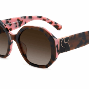 Kate Spade FLYNNIE/G/S 0B0 BW Pink Havana Rectangular Women's Sunglasses