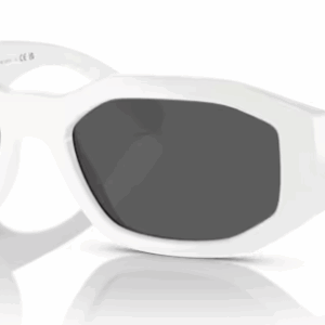 Versace 0VE4361 401/87 White/Dark Grey Square Men's Sunglasses