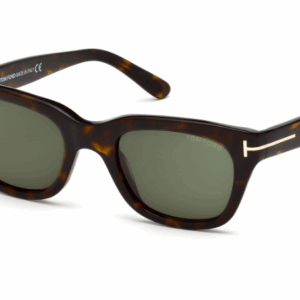 Tom Ford SNOWDON FT0237 52N Dark Havana/Green Square Men's Sunglasses