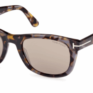 Tom Ford Kendel FT1076 55L Coloured Havana/Roviex Square Men's Sunglasses