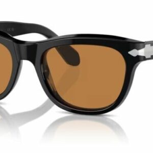 Persol 0PO0086S 95/53 Black/Yellow Brown Soft Square 54mm Men's Sunglasses