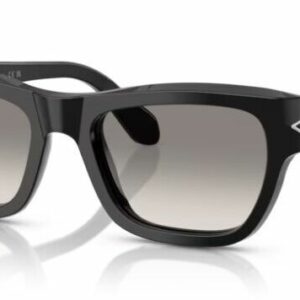 Persol 0PO0091S 95/32 Black/Clear Grey Gradient Square 53mm Men's Sunglassesaaaa
