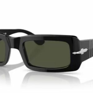 Persol 0PO3332S Francis 95/31 Black/Green Rectangular 54mm Men's Sunglasses