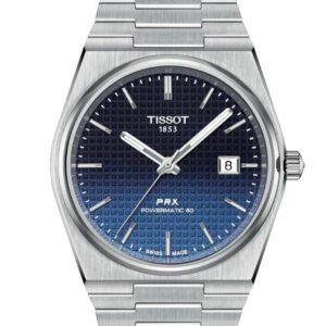 Tissot PRX Powermatic 80 40mm Dark Blue Gradient Dial  Watch T1374071105101