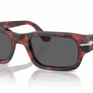 Persol 0PO3347S Adrien 1212B1 Red Havana/Dark Grey Rectangle Men's Sunglasses