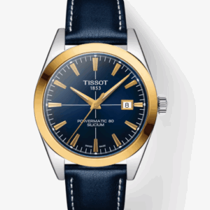 Tissot Gentlemen Powermatic 80 Silicum Solid 18K Gold Men's Watch T9274074604101