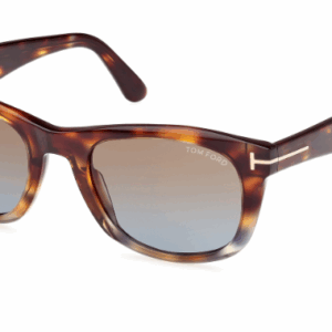 Tom Ford Kendel FT1076 56B Coloured Havana/Brown Square Men's Sunglasses