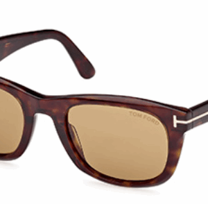 Tom Ford Kendel FT1076 52E Dark Havana/ Brown Square Men's Sunglasses