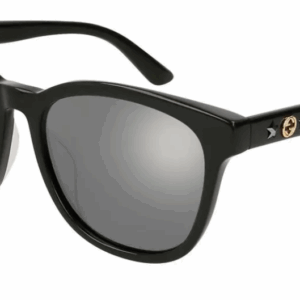 GUCCI GG0232SK 002 Black Grey/Square Mirrored lens Women's Sunglasses