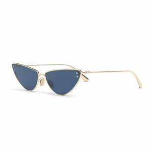 Christian Miss Dior B1U B0B0 Gold/Blue Cat eye Women's Sunglasses