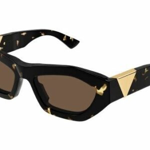 Bottega Veneta BV1221S 002 Havana/Brown Butterfly Women's Sunglasses