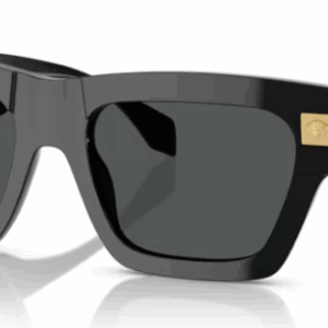 Versace VE4464 GB1/87 Black/Dark Grey Rectangular 55mm Women's Sunglasses