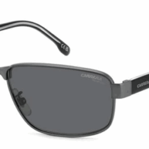 CARRERA C FLEX 09/G/S R-80 Ruthenium/Grey Polarized Rectangle Men's Sunglasses