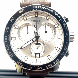 Tissot SuperSport Chrono Silver Dial Leather Men Watch T1256171603100