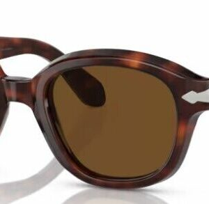 Persol 0PO0060S 24/57 Havana/Brown Polarized Soft Square 50mm Women's Sunglasses