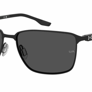 Under Armour UA Retained/G 003 Matte black/Grey Rectangular Men's Sunglasses