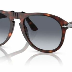 Persol 0PO0649 24/86 Havana/Blue Gradient Soft Square Men Sunglasses