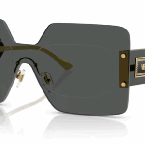 Versace 0VE2277 100287 Gold/Dark grey Square Women's Sunglasses