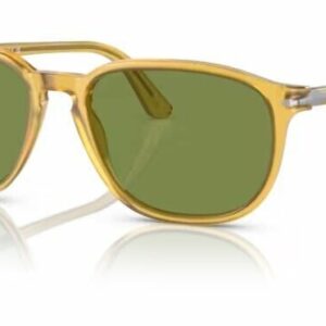 Persol 0PO3019S 204/4E Miele/Green Square Shaped 52mm Men's Sunglasses