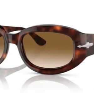Persol 0PO3335S 24/51 Havana/Clear Brown Gradient Oval 56mm Men's Sunglasses