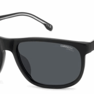 Carrera C FLEX 08/G/S 003 Matte Black/Grey Rectangle Men's Sunglasses