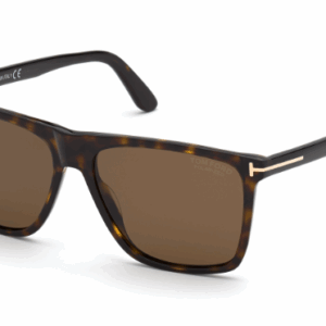 Tom Ford FT0832 Fletcher 52H Dark Havana/Brown Polarized Square Men's Sunglasses