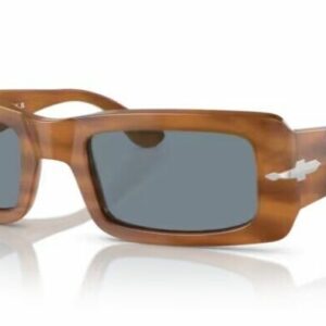 Persol 0PO3332S Francis 960/56 Striped brown/Light Blue 54mm Men's Sunglasses