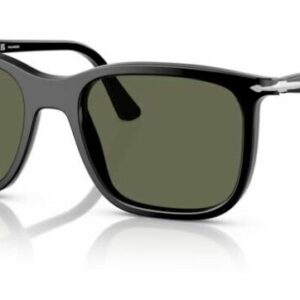 Persol 0PO3357S 95/58 Black/ Green Polar Rectangle Shaped 56mm Unisex Sunglasses