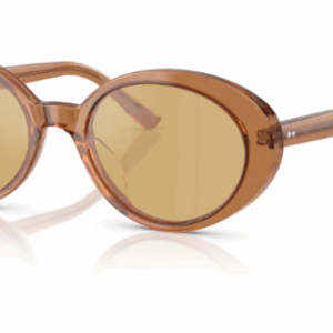 Oliver Peoples 0OV5565SU Lumar 17830F Carob Yellow Oval Women's Sunglasses