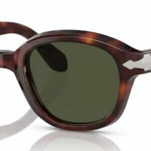 Persol 0PO0060S 24/31 Havana/Green Soft Square 52mm Women's Sunglasses