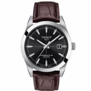 Tissot Gentleman Powermatic 80 Silicium Black Dial Men's Watch T1274071605101