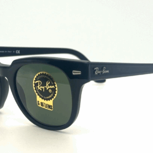 Ray Ban RB2168 901/31 Black/Green Squared men's Sunglasses