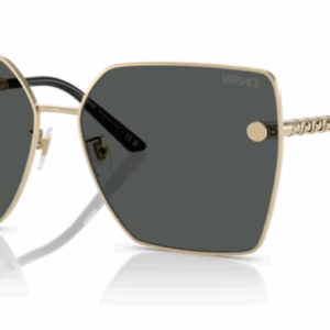 Versace 0VE2270D 125287 Pale gold/Dark Grey Women's Sunglasses