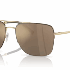 Oliver Peoples 0OV1343S R-2 50355A Umber-Gold/Desert Mirrored Men's Sunglasses