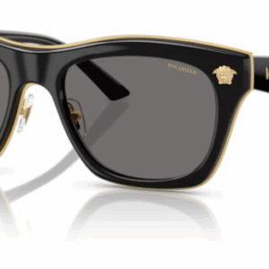 Versace 0VE2272 GB1/81 Black/Dark Grey Polar Rectangle Men's Sunglasses