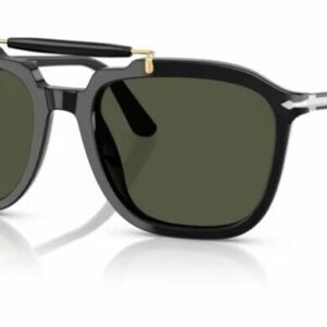 Persol 0PO0203S 95/31 Black/ Green 55mm Square Men's Sunglasses