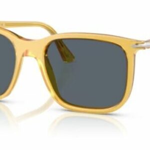 Persol 0PO3357S 204/R5 Miele/ Blue Rectangle Shaped 56mm Unisex Sunglasses