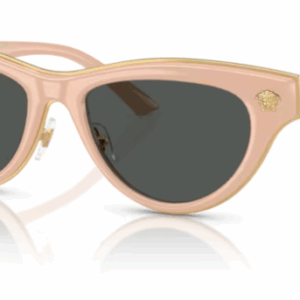 Versace 0VE2273 549487 Nude/Dark Grey Cat Eye Women's Sunglasses