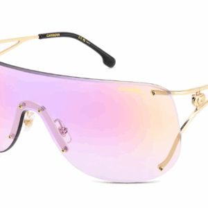 Carrera  3006/S RHL Gold Black/Multilayer Violet Rimless Mask Women's Sunglasses