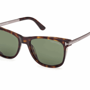 Tom Ford SINATRA FT1104 52N Dark Havana/Green Square Men's Square Sunglasses