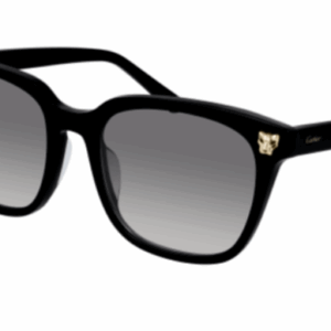 Cartier CT0143SA 001 Black/Grey Gradient Oversized Square Women's Sunglasses