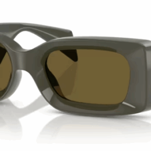 Versace 0VE4474U 549173 Dark Olive/Dark Brown Rectangular Men's Sunglasses