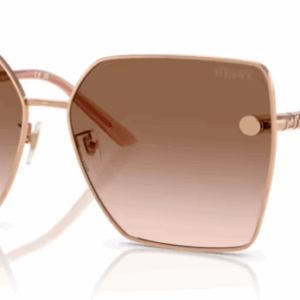 Versace 0VE2270D 141213  Rose Gold/Brown Gradient Square Women's Sunglasses