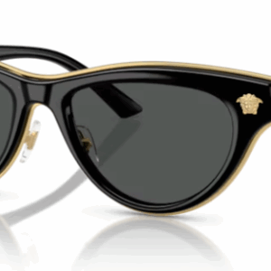 Versace 0VE2273 GB1/87 Black/Dark Grey Cat Eye Women's Sunglasses