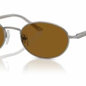 Persol 0PO1018S 513/33 Gunmetal/Brown Oval 55 mm Women's Sunglasses