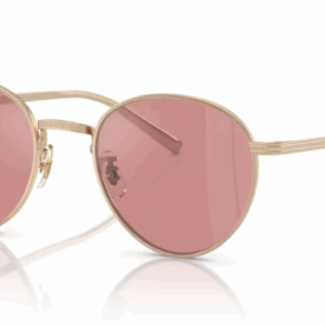Oliver Peoples OV1336ST 50353E Gold/Magenta Photochromic Round Men's Sunglasses