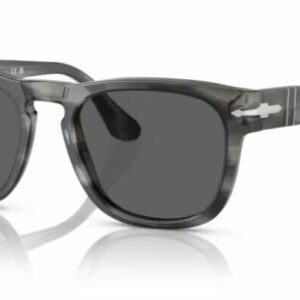 Persol 0PO3333S Elio 1192B1 Striped grey/Dark Grey Square 54mm Men's Sunglasses