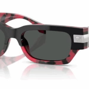 Versace 0VE4465 545787 black-Red Havana/Dark grey Rectangular Men's Sunglasses