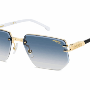 Carrera 1070/S 80S Black/White/Blue Shaded Rectangular Men's Sunglasses